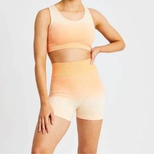 AYBL Ombré orange bra and shorts set